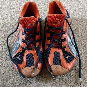 Puma orange and blue shoes size 7.5/8